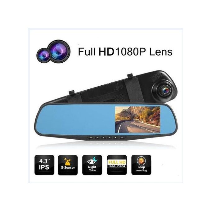 1080P Lens Car Digital Video Recorder DVR Camera Monitor Dash Cam Recorder Rearview Mirror