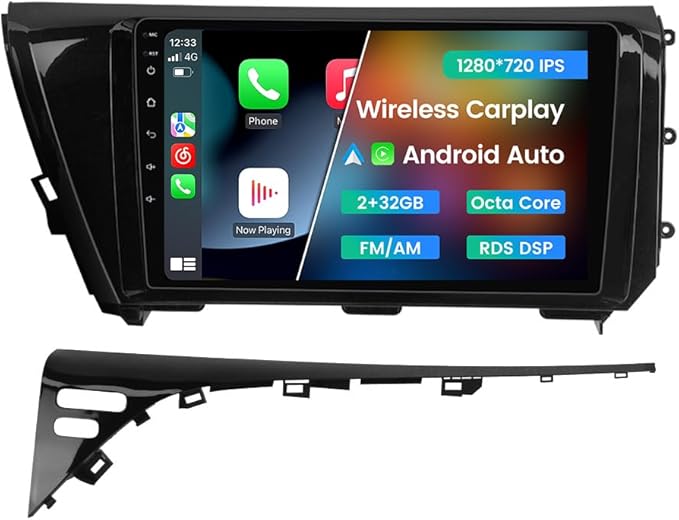 Android Car Radio Stereo for Toyota Camry 2018 2019 2020, Biorunn 10.1 inch Octa Core GPS Navi Wireless Wired Car-Play Android Auto Head Unit IPS FM AM RDS DSP