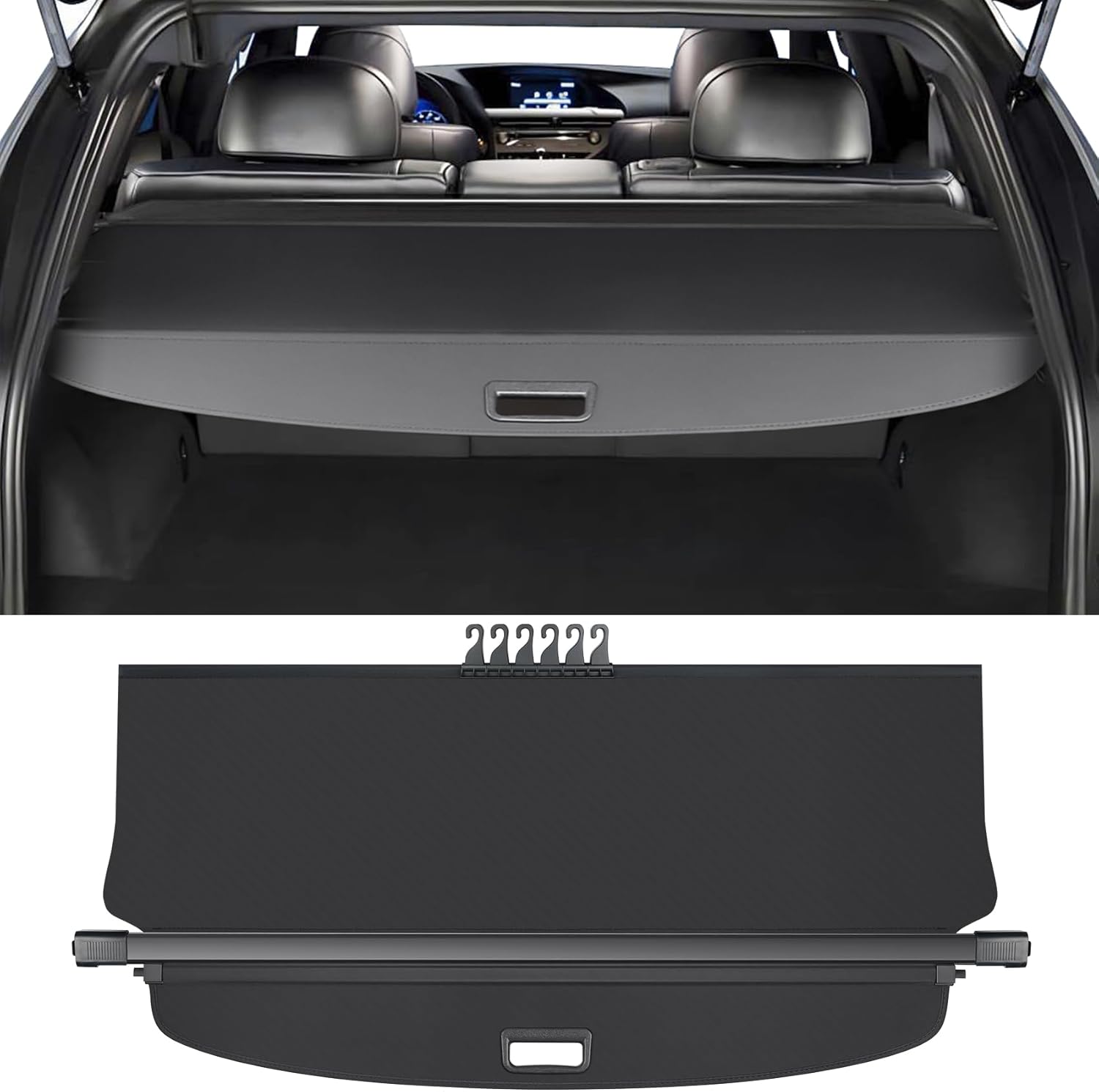Cargo Cover for Lexus RX270 RX350 RX450h 2010-2014 2015,Retractable Trunk Shielding Shade for Lexus RX Accessories,Cargo Luggage Cover