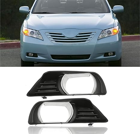 Fog Light Cover Chrome Fit For Toyota Camry 2007 2008 2009 Pair (Left+Right)
