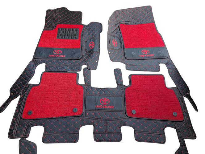Double Layer Leather Foot Mat/carpet/Floor mat for Toyota Landcruiser