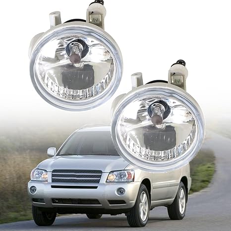 Fog Lamps Lights Replacement for Pri-us 2004-2009, Replacement for Highlander 2004-2007, Replacement for Ec-ho 2003-2005