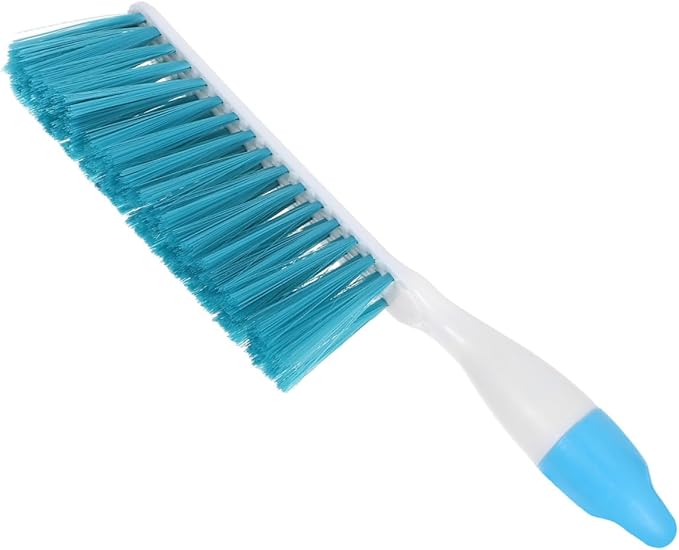Anti-Slip Cleaning Brush 12.32 Inch Soft Bristle Duster for Carpets Sofas Clothes Keyboards and Cars Comfortable Grip Lightweight