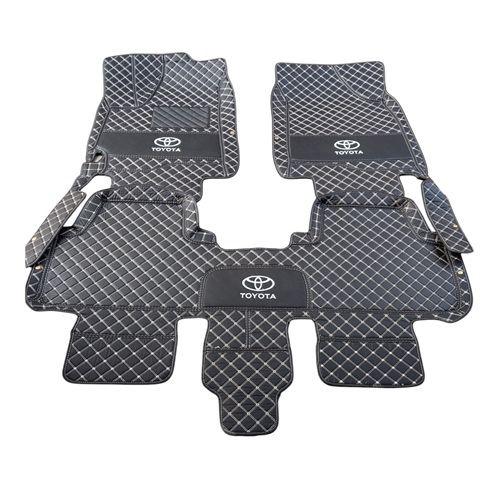 Car Foot Mat/5D Customize Leather Floor Mat/Custom Fit Carpet for Toyota Highlander 2001-2007, highlander 2008-2013, highlander 2014-2019