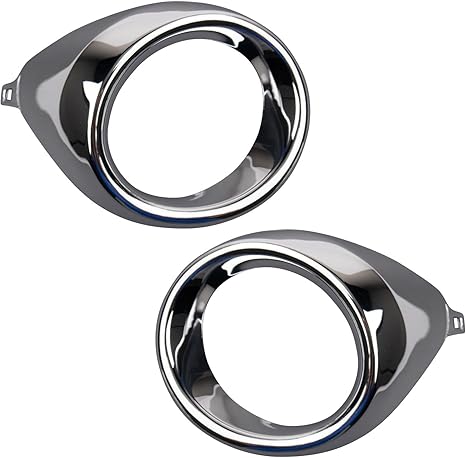 Front Driver & Passenger Side Fog Light Bezel Set Compatible with 2013-2015 Lexus ES300h ES350 LX1038104 LX1039104