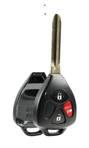 Key Fob Keyless Entry Remote Shell Case & Pad fits Toyota 4Runner Matrix Rav4 Venza Yaris/Scion iQ tC xB xD (HYQ12BBY, GQ4-29T, MOZB41TG)