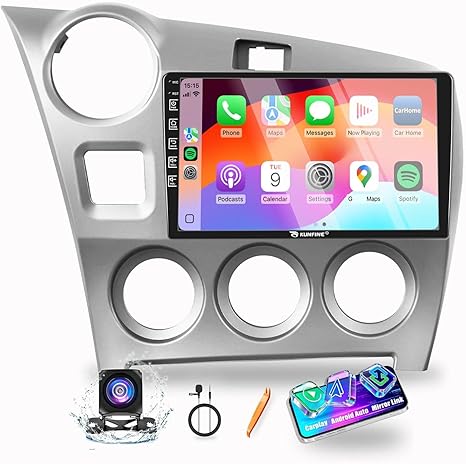 for Toyota Corolla Matrix 2009-2014 2G+64G CarPlay Android Auto Navigation Stereo GPS Radio Reverse Camera Display 9" IPS Touchscreen Headunit Tablet Pad Media Player