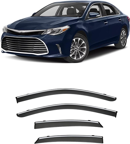 Car Wind Deflectors,Car Rain Shield,Easy Fit Rain Visors,for Toyota Avalon 2013-2018 Side Window Sun Rain Guards