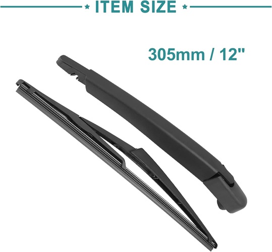 Rear Wiper Arm Blade Set Replacement for Mercedes-Benz GLK 250 350 2010 2011 2012 2013 2014 2015