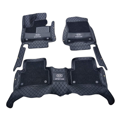 Double Layer Leather Foot Mat/carpet/Floor mat for Kia Sportage