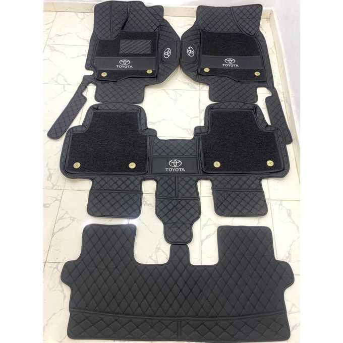 Double Layer Leather Foot Mat/carpet/Floor mat for Highlander 3 rown 2003-2018
