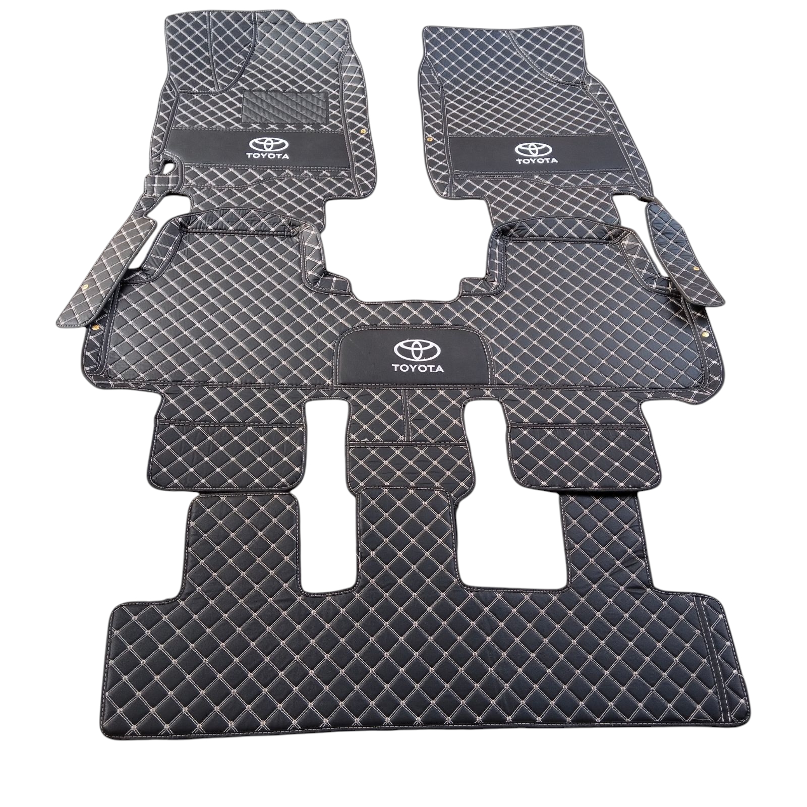 Car Foot Mat/5D Customize Leather Floor Mat/Custom Fit Carpet for Toyota Highlander 2001-2007, highlander 2008-2013, highlander 2014-2019