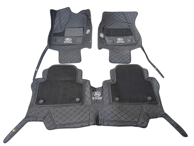 Double Layer Leather Foot Mat/carpet/Floor mat for Ford Edge