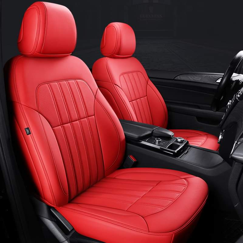 Car Seat Covers Front Seats Back Seat Cover, Waterproof Car Seat Cushion, Leather Seat Covers Seat Protector Fit for Most Cars