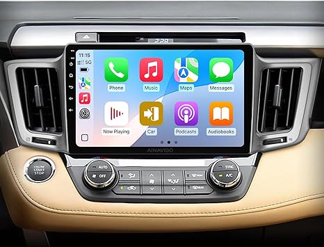 10.2" Car Radio Stereo for Toyota RAV4 2013-2018 - Wireless CarPlay & Android Auto | IPS HD 5G WiFi Touchscreen | GPS Navigation | Bluetooth FM with SWC | HD Backup Camera