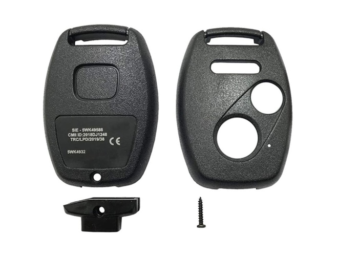 Key Fob Keyless Entry Remote Shell Case & Pad fits Honda Accord/Civic/CR-V/Fit/Odyssey/Pilot/Ridgeline/CR-Z