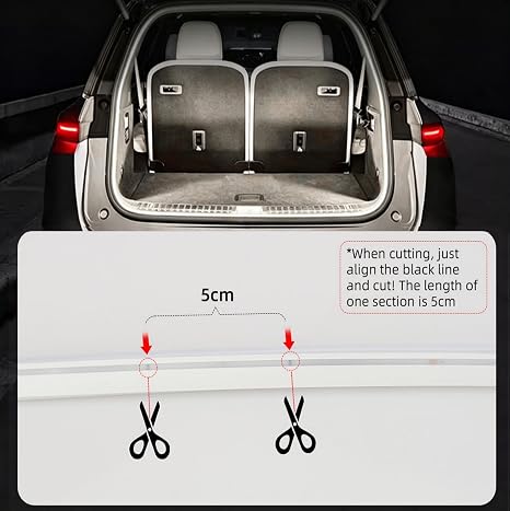 Newly Upgraded 157.48" SUV Trunk LED Light Strip, 6000K Dynamic Flowing Bright Cargo Area Lighting for Trunk Organizer/Mat Setup, Waterproof Interior Tailgate Lamp for SUV/MPV