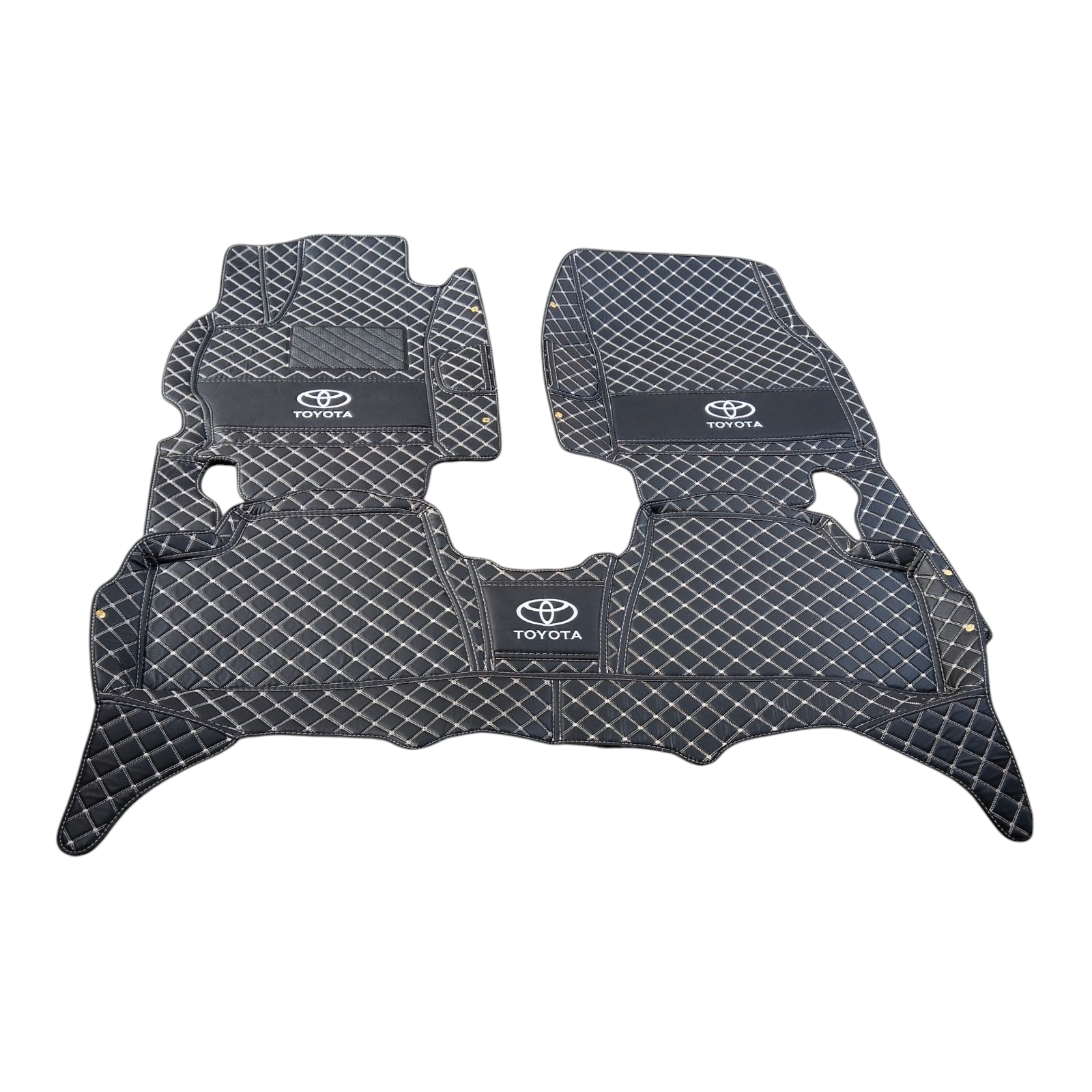 5D Car Leather Tiles Floor Mats Toyota Corolla 2007-2013