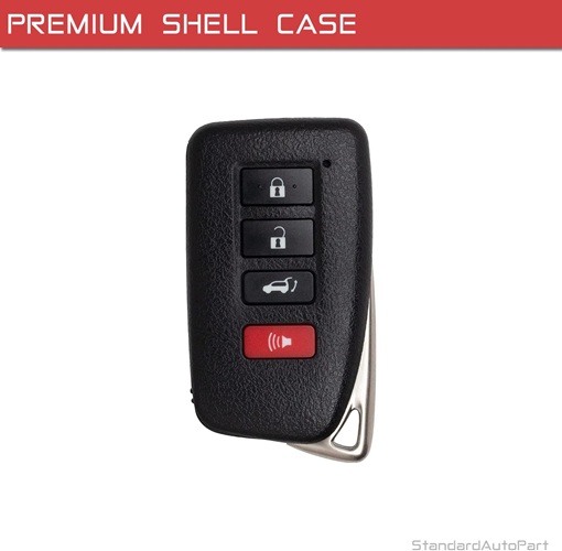 Key Remote Shell Case Compatible with Lexus NX200T NX LX570 RX350 RX450H HYQ14FBA, HYQ14FBB (Shell Case)