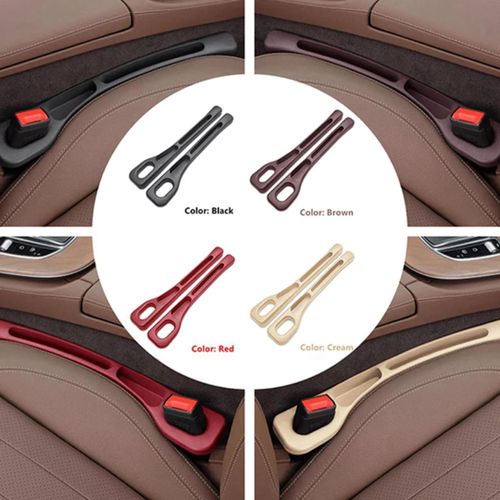 Universal Car Seat Gap Filler Organizer, Seat Gap Plug – Fills Gap Between Seat & Console, Drop-Proof Guard for Phones, Keys & Cards, Fits Cars, SUVs, Trucks, Black