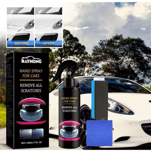 Rayhong 120ml Car Coating Agent Car Paint Nano Coating Crystal Liquid Spray Car Surface Repair Scratch Repairing Polishing Liquid Glass Anti-scratch Car Ceramic Coating for All Car Body