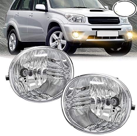 Fog Light Assembly Replacement For 2004-2005 Toyota Rav4/ 2005-2007 Toyota Avalon/ 2006-2009 Toyota 4 Runner/ 2005-2006 Lexus ES330 With 9006 12V 55W Halogen Bulbs