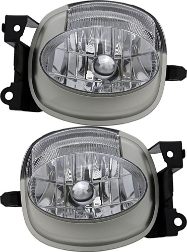 Lexus ES350 Fog Lights Lamps Set 2007-2009, Driver and Passenger Side, LED, Clear Lens, Polycarbonate, 12 Volts