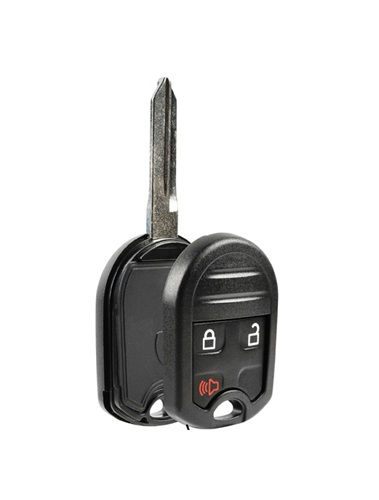 Key Fob Shell Case Replacement for Ford F150 F250 F350 Edge Explorer Expedition Escape Flex Ranger 2008 2009 2010 2011 2012 2013 2014 Keyless Entry CWTWB1U793 3 Button with Keychain