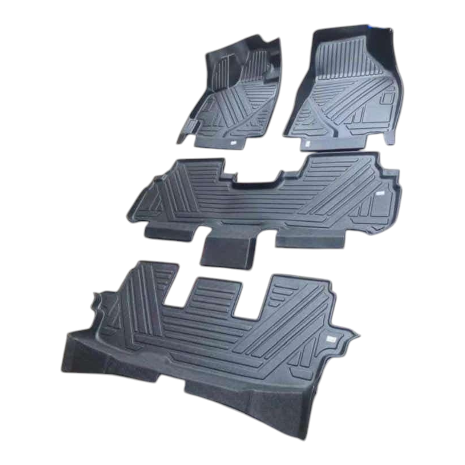 TPE Floor Mats for Toyota Highlander 7/8 Seats 2014-2019, All Weather Floor Liners for Highlander