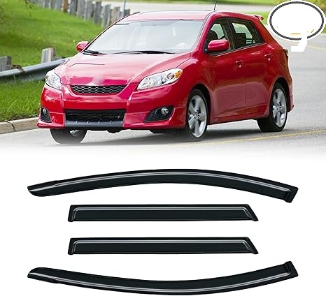Window Visor for 2009-2013 Toyota Matrix & 2009-2010 Pontiac Vibe,