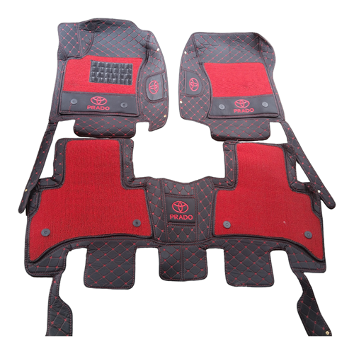 Double Layer Leather Foot Mat/carpet/Floor mat for Prado