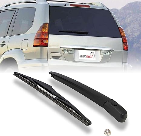 Rear Windshield Wiper Arm Blade Assembly Kit Compatible with 2003-2009 Lexus GX470, Rear Window Wiper Replacement 5241-60110, 85242-60090