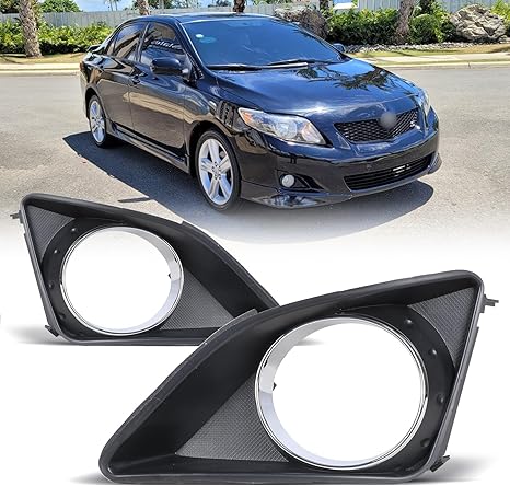 Fog Lights Covers Chrome For Toyota Corolla 2009-2010 Fog Light Bezel