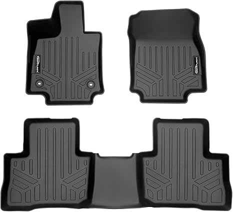 TPE Foot Mat Custom Fit All Weather 2 Row Floor Mats Liner Set Compatible with 2021-2024 Toyota Venza