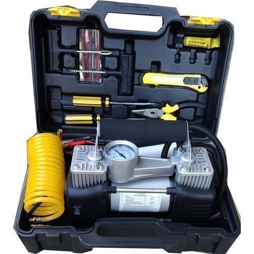 Heavy Duty Portable 12V 150 PSI Car Tyre Air Compressor Inflator Pump High Speed Double Cylinder Pump