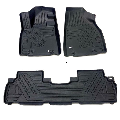 Priprilod Floor Mats Fit for Toyota Highlander 2001-2007 All Weather Protector TPE Floor Liners Custom Fit Car Mats Non-Slip