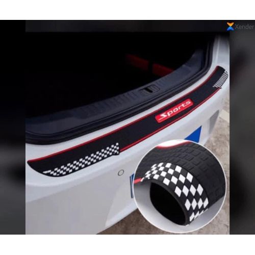 Car Rear Bumper Protector, 41 x 3.4 Inch Universal Anti-Scratch Rubber Rear Bumper Guard, Non-Slip Trimmable Trunk Sill Protector