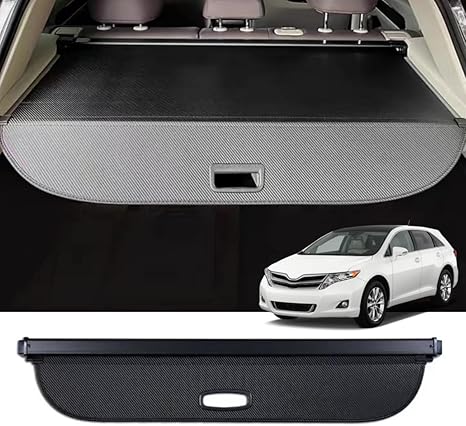 Retractable Cargo Cover Compatible with Toyota Venza 2009-2015 Rear Privacy Screen Car Storage Trunk Luggage Tonneau Security Shade