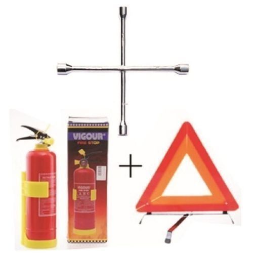 Fire Extinguisher + C-Caution + Wheel Spanner