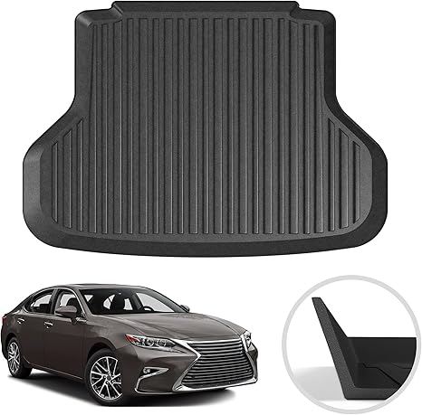 Premium Cargo Liner for Lexus ES350 2013-2018 - 100% Protection - Custom Fit Car Trunk Mat - All-Season Black Cargo Mat
