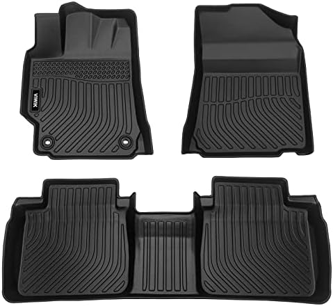 TPE Floor Mats | Fits 2007-2011 Toyota Camry | Front & 2nd Row, 3-pc Black