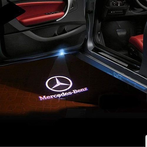 2 Pcs Non-Fading Car Door LED Logo Projector Welcome Lamp Door Light Compatible with W204 C200 C230 C280 2008 C260 C300 2008-2014 (C Class, W204 2008–2014)