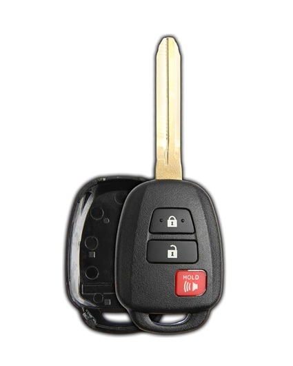 KeylessOption Just the Case Keyless Entry Remote Uncut Car Key Fob Shell Replacement for HYQ12BDM