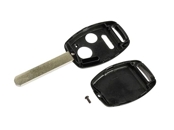 Key Fob Keyless Entry Remote Shell Case & Pad fits Honda 2007-2008 Fit / 2005-2010 Odyssey / 2005-2008 Pilot / 2006-2014 Ridgeline