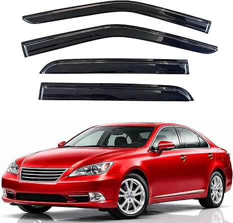 Rain Guards Fit for 2013-2018 Lexus ES300h ES350, Out-Channel Window Visors Vent Wind Deflectors 4PC