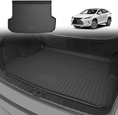 Cargo Liners for Lexus RX RX350/RX450h 2016-2022 (Not for RX350L & RX450hL) - Custom Fit TPE All Weather Rubber Trunk Liner Odorless Anti-Slip Cargo Mat